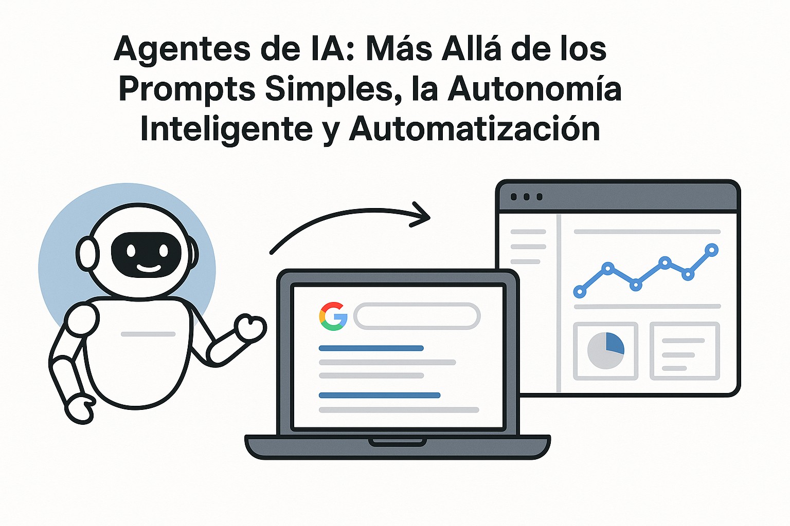 Diagrama que ilustra el funcionamiento de un agente de IA con bucle de percepción, razonamiento, planificación y acción.