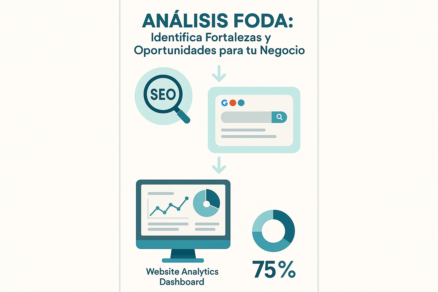 Infografía: conceptos clave de Análisis FODA: Identifica Fortalezas y Oportunidades para tu Negocio