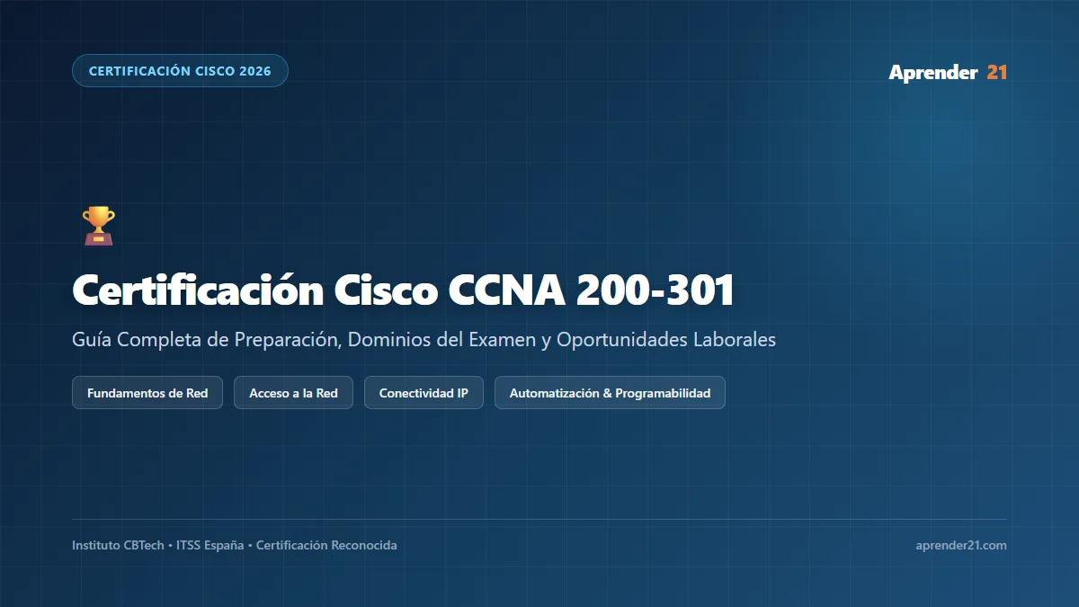 Guía de Certificación Cisco CCNA 200-301 en 2026: Temario y Examen