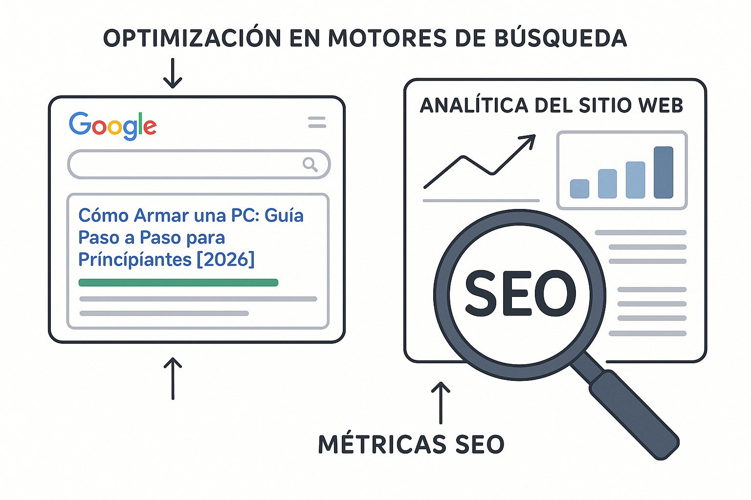 Componentes de una PC listo para ensamblar