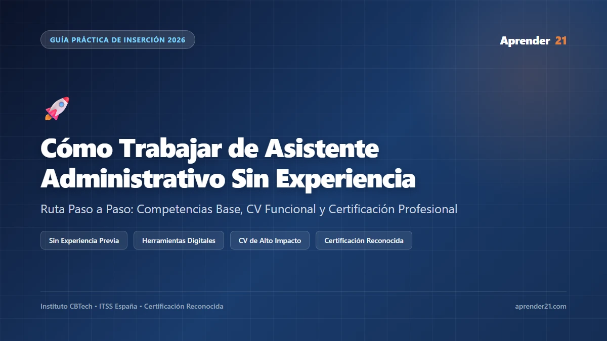 Profesional principiante trabajando como asistente administrativo en oficina moderna con computadora y agenda digital