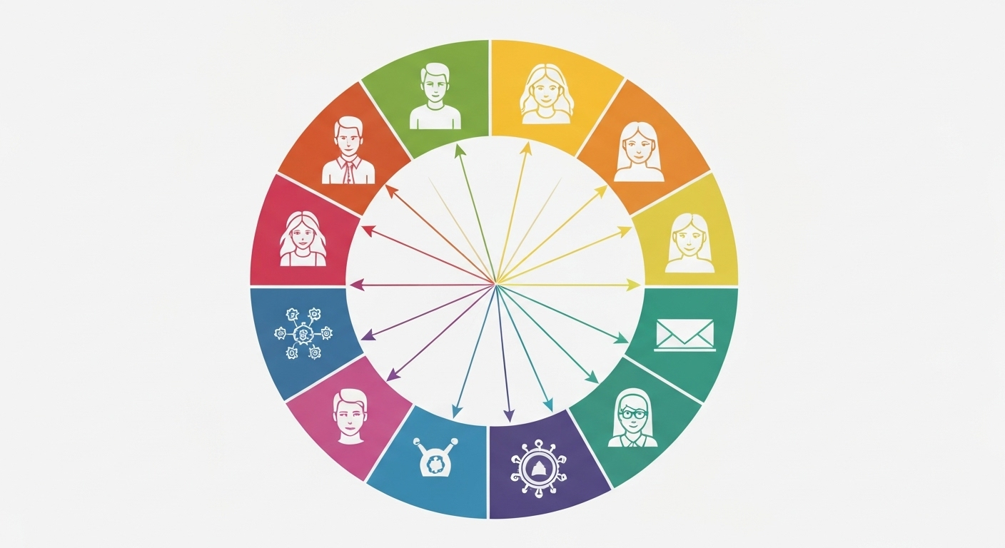Circular diagram showing nine interconnected personality archetypes and their reactions to fear.