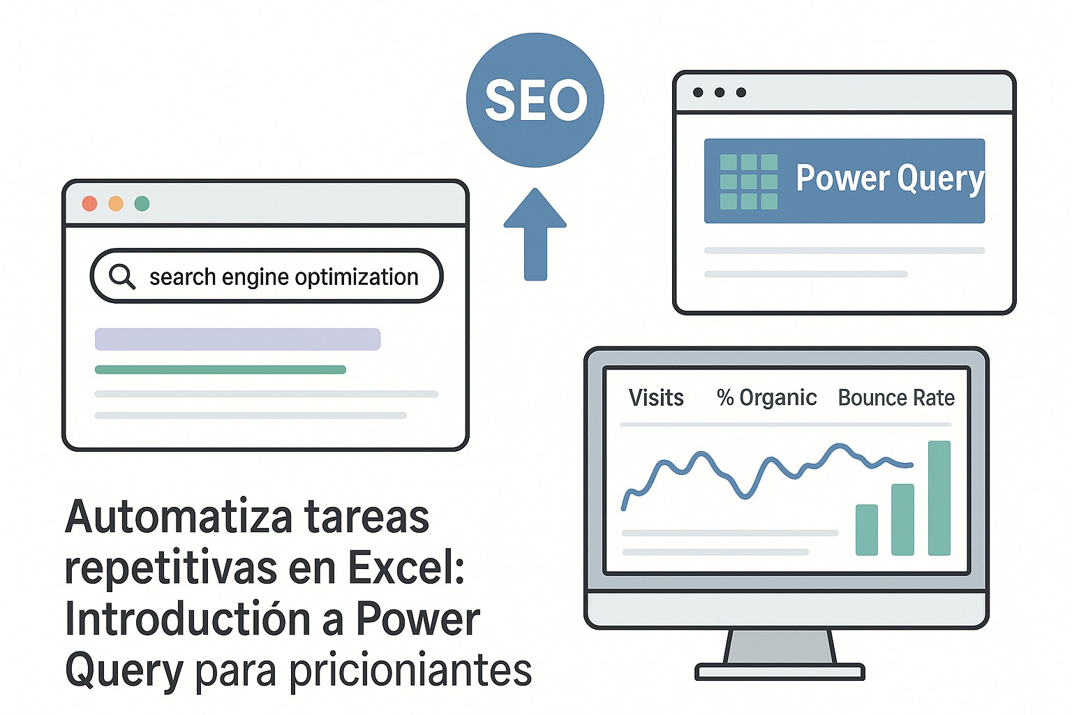 Ejemplo de Power Query aplicando una transformación de limpieza de datos en Excel