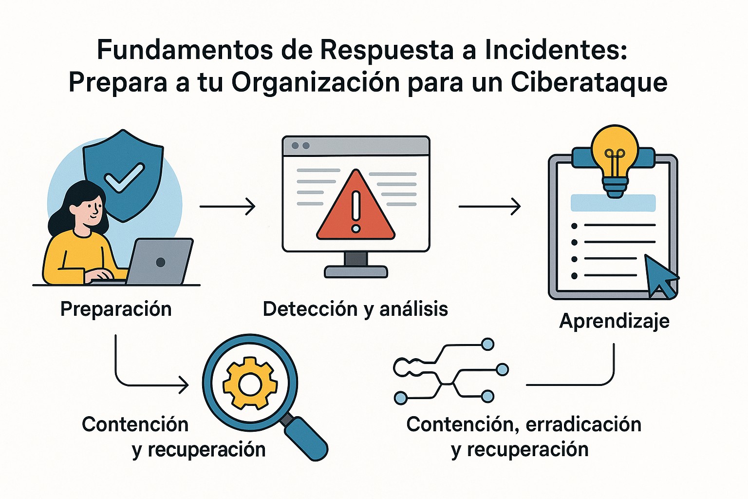 Profesional de ciberseguridad analizando datos y código para erradicar una amenaza