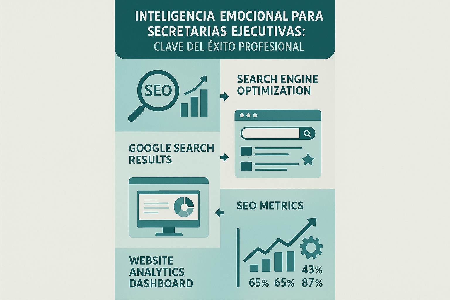 Infografía: conceptos clave de Inteligencia Emocional para Secretarias Ejecutivas: Clave del Éxito Profesional