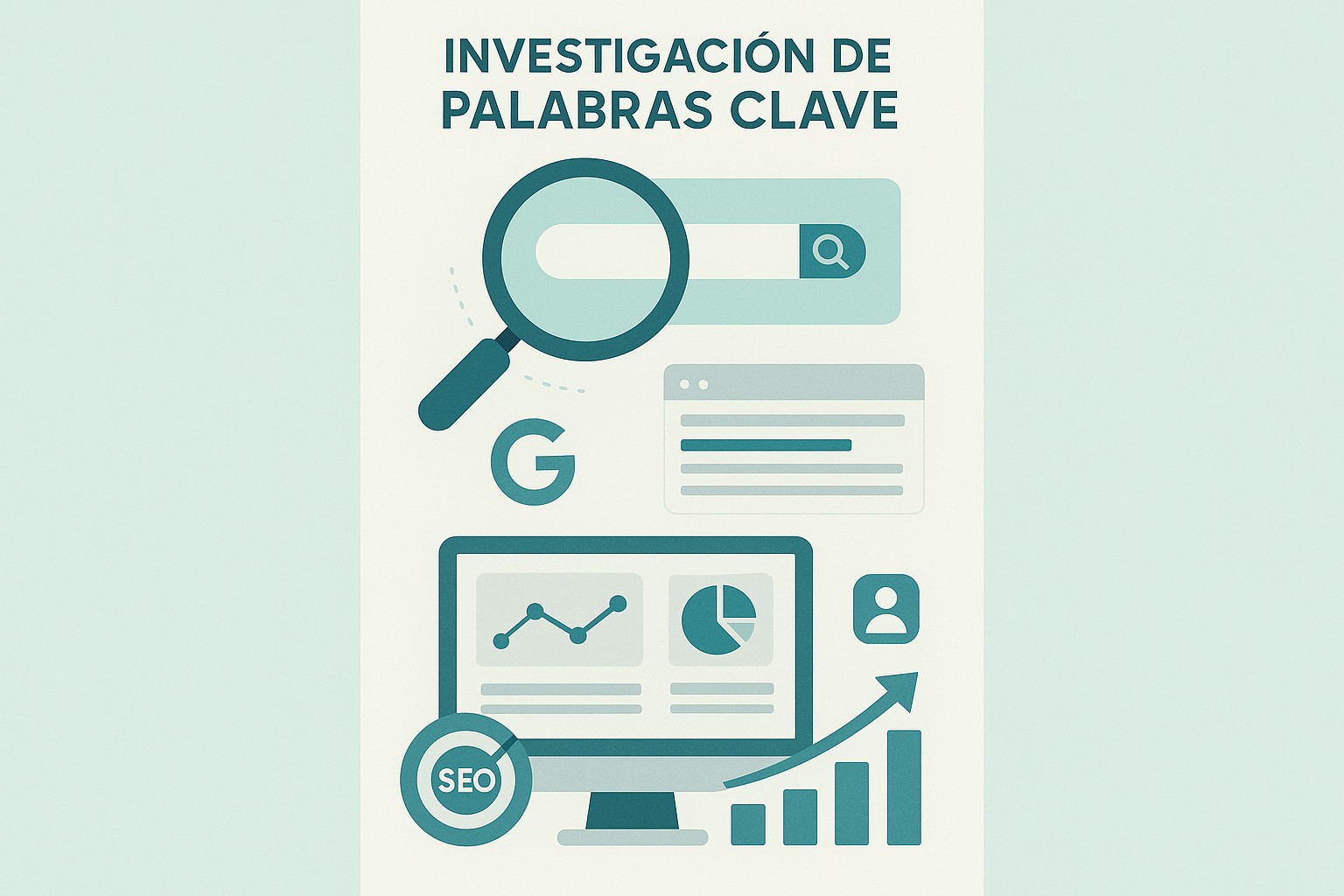 Infografía: conceptos clave de Investigación de Palabras Clave: Cómo Encontrar las Mejores para tu Estrategia SEO