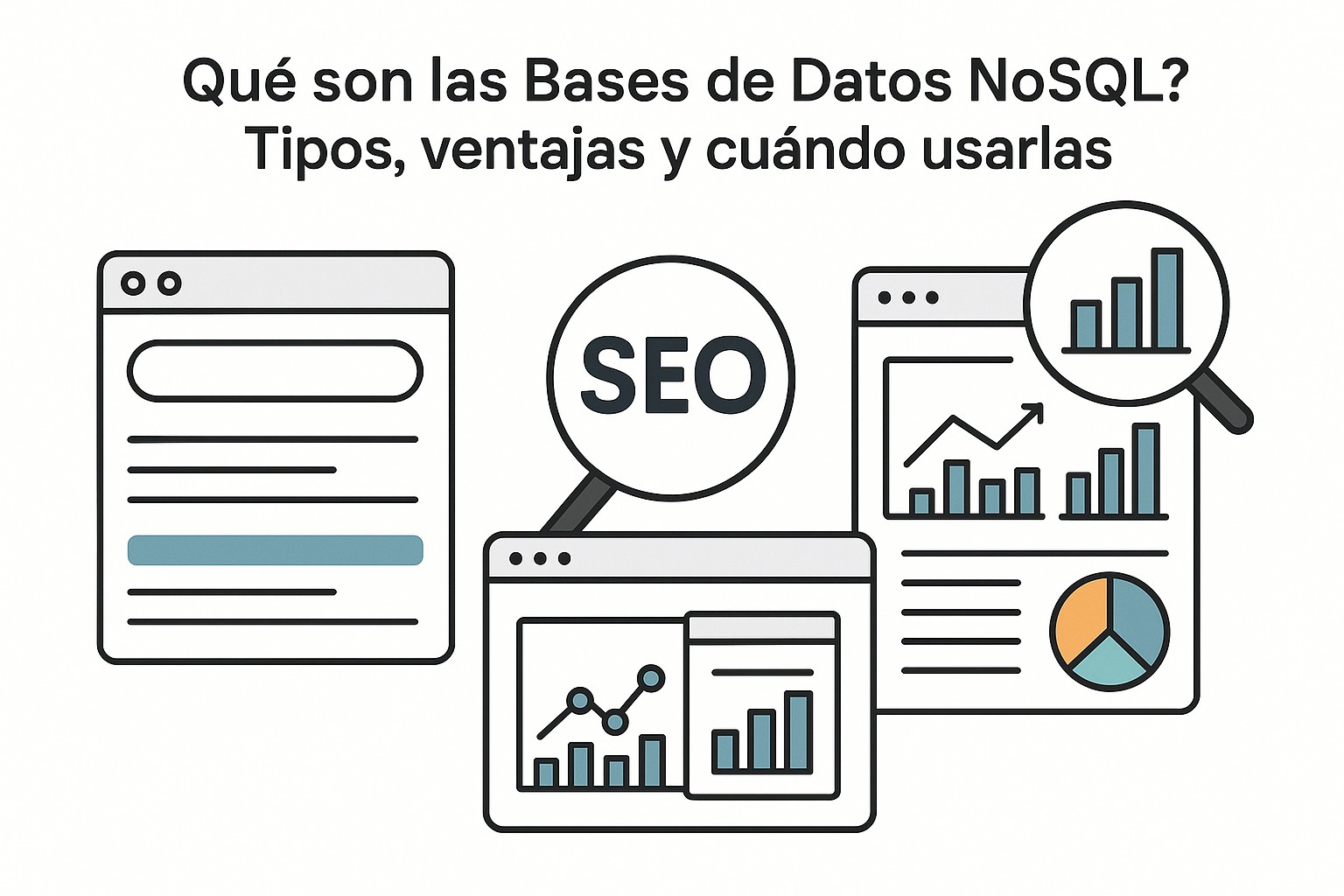 Ilustración sobre que son bases de datos nosql tipos usos
