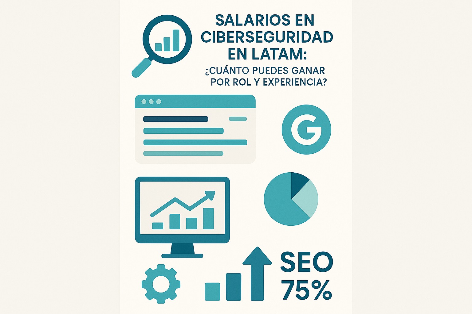 Infografía: conceptos clave de Salarios en Ciberseguridad en LATAM: ¿Cuánto Puedes Ganar por Rol y Experiencia?