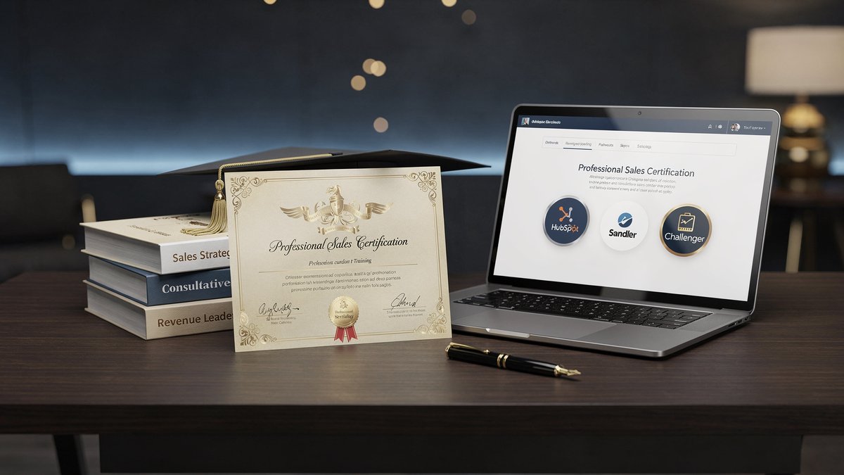 Técnico en ventas con certificaciones profesionales y herramientas CRM