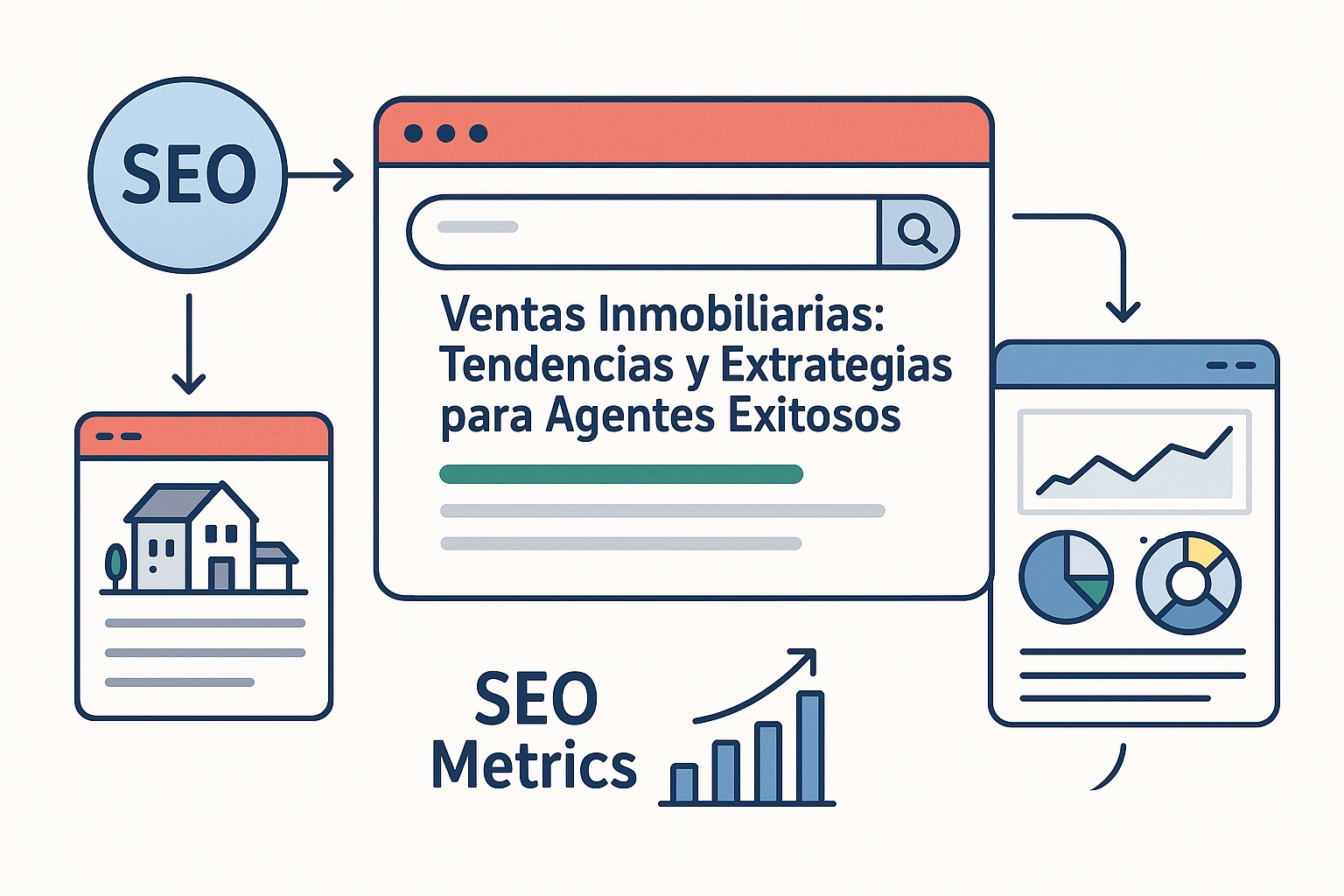 Diagrama sobre ventas inmobiliarias tendencias